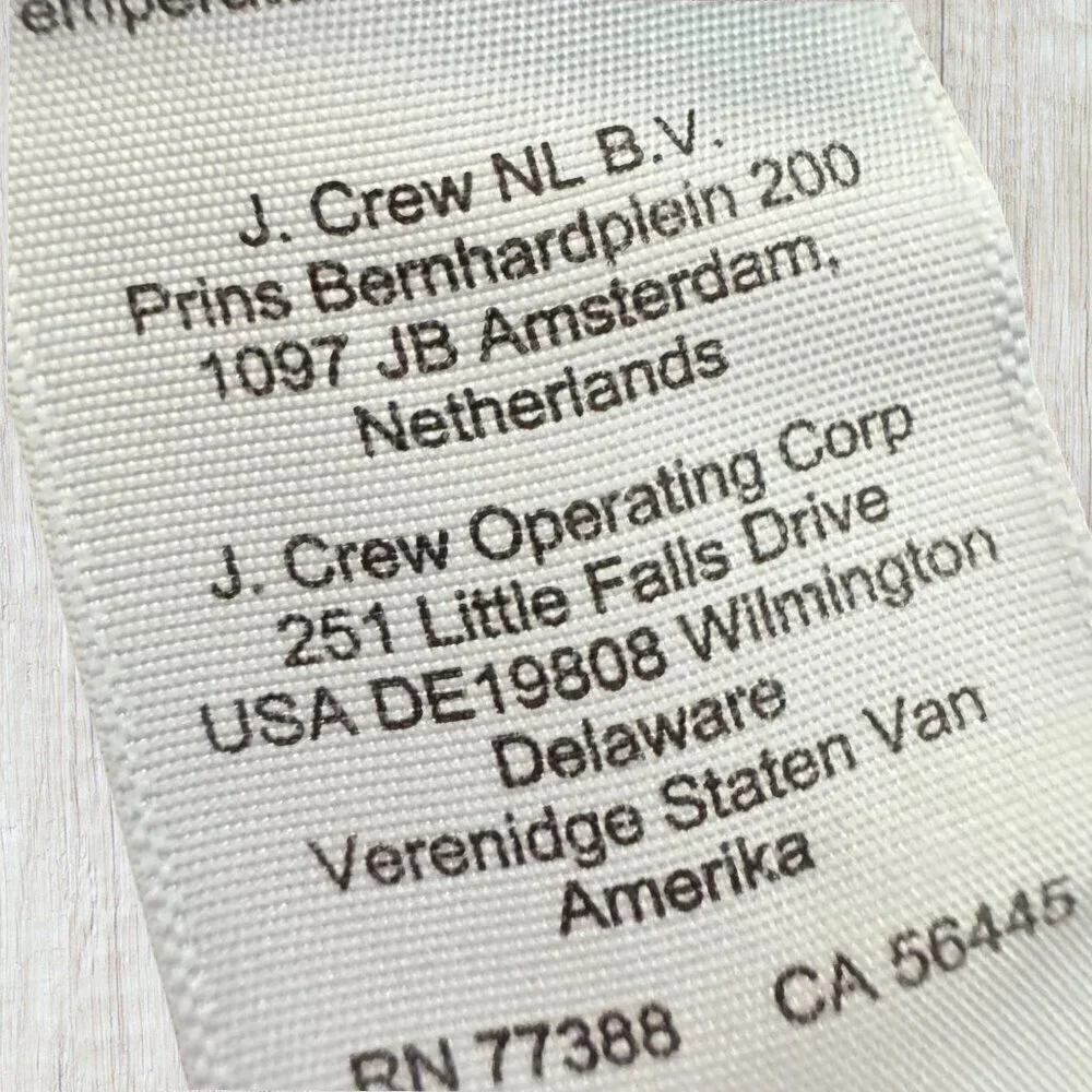 J. Crew crew seam